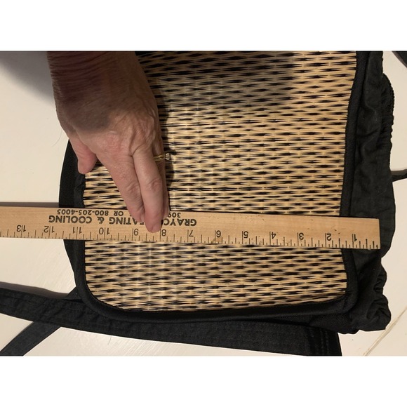 Baskets of Cambodia Woven Palm Fiber Crossbody Bag Boho Fair Trade Eco Artisan - Picture 5 of 8